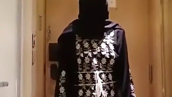 Arab Hijabi Woman'S Intimate Encounter