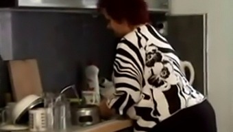 Hairy Bbw Granny Gets Fucked In The Kitchen