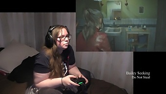 Strip Show Lors D'Une Session De Resident Evil 2