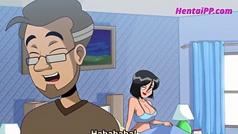 Stepson Gets Help From His Busty Mommy In This Cartoon. Uncensored.